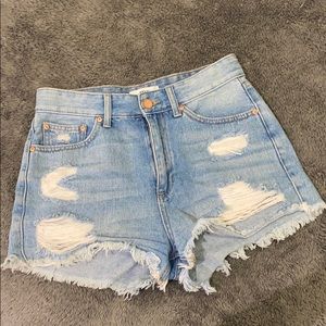 JBD high waisted distressed/festival denim shorts